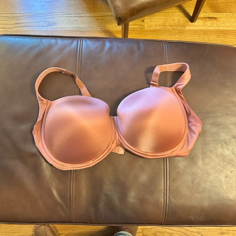 Women's Satin Bra in Pink